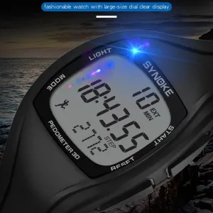 Relogio Masculino Digital Sports Watch Synoke Calorie Pedometer Chronograph Outdoor Watches 50m Waterproof Digital Watch