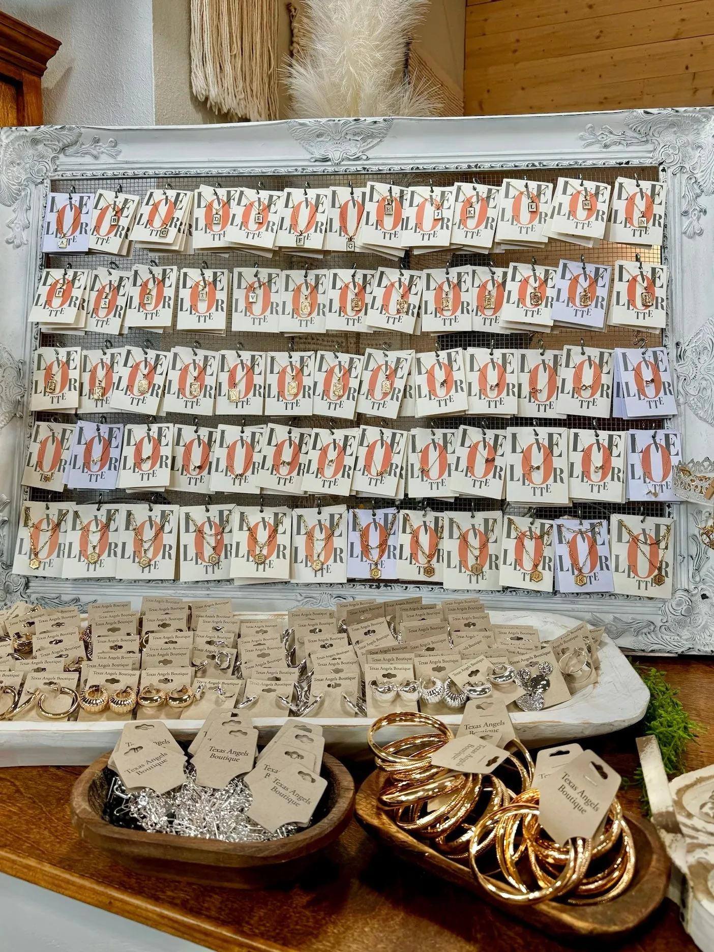 RESTOCK Gold Heart Initial Necklaces