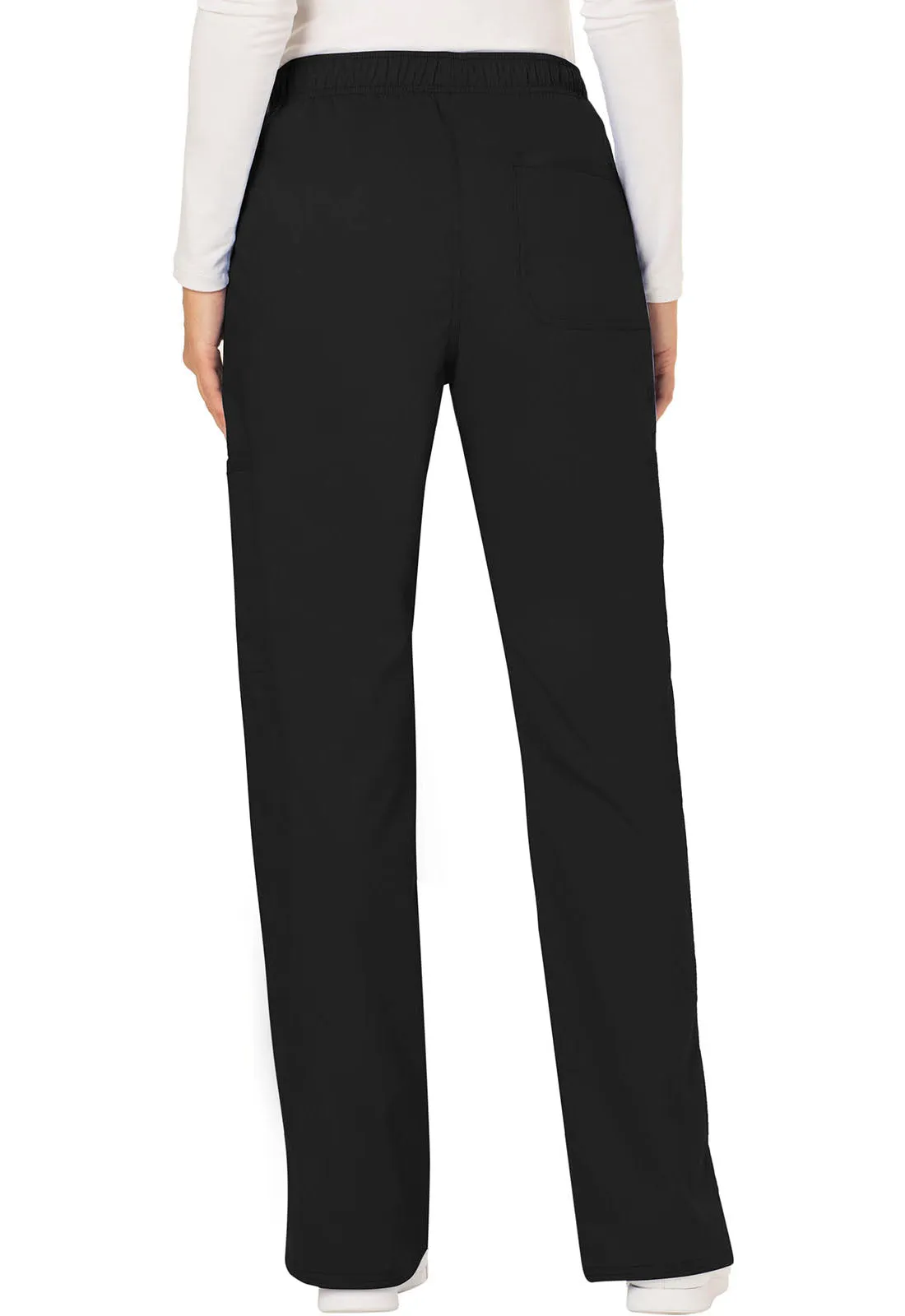 Revolution WW120 Mid Rise Moderate Flare Drawstring Pants Black