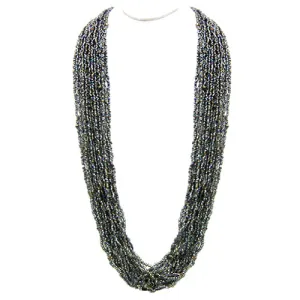 RHODIUM NECKLACES  #N3400_METALLIC (QB3)
