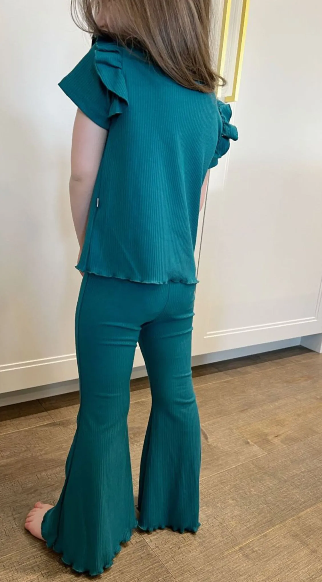 RIB-KNIT FLARES