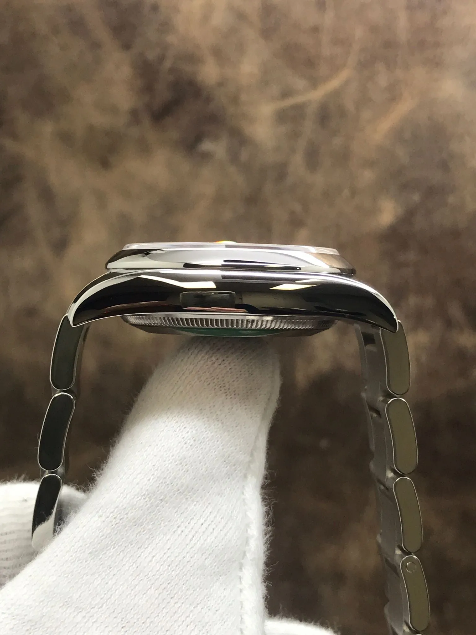 Rolex Date 34mm B&P 115200 Black Dial Automatic Watch