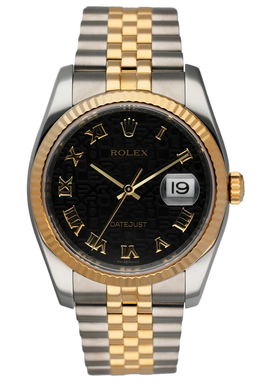 Rolex Datejust 116233 Anniversary Dial Men's Watch Box & Papers