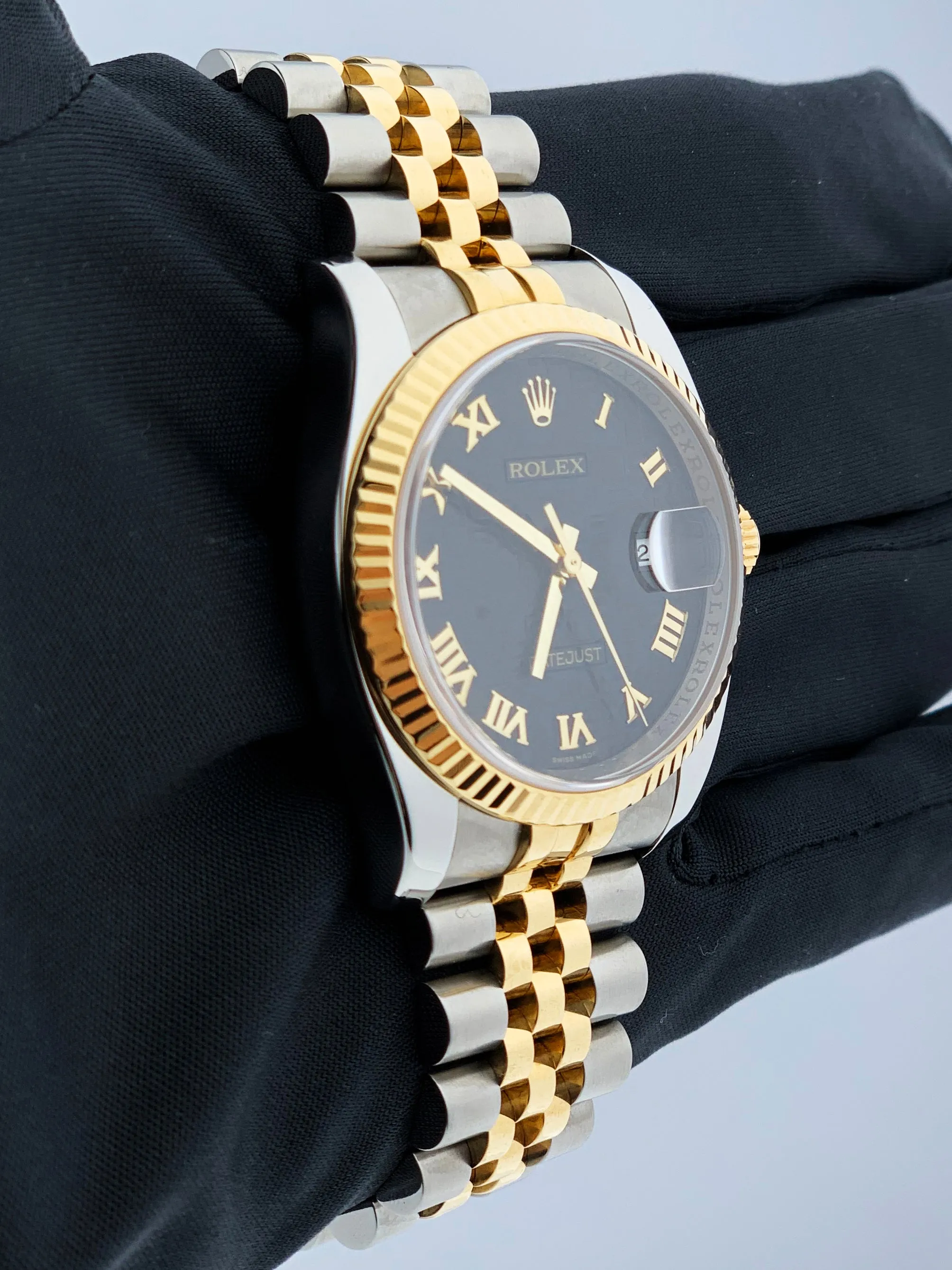 Rolex Datejust 116233 Anniversary Dial Men's Watch Box & Papers