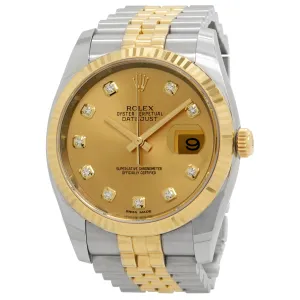 Rolex Datejust 116233 diam dial Jub Champagne Dial Automatic Watch