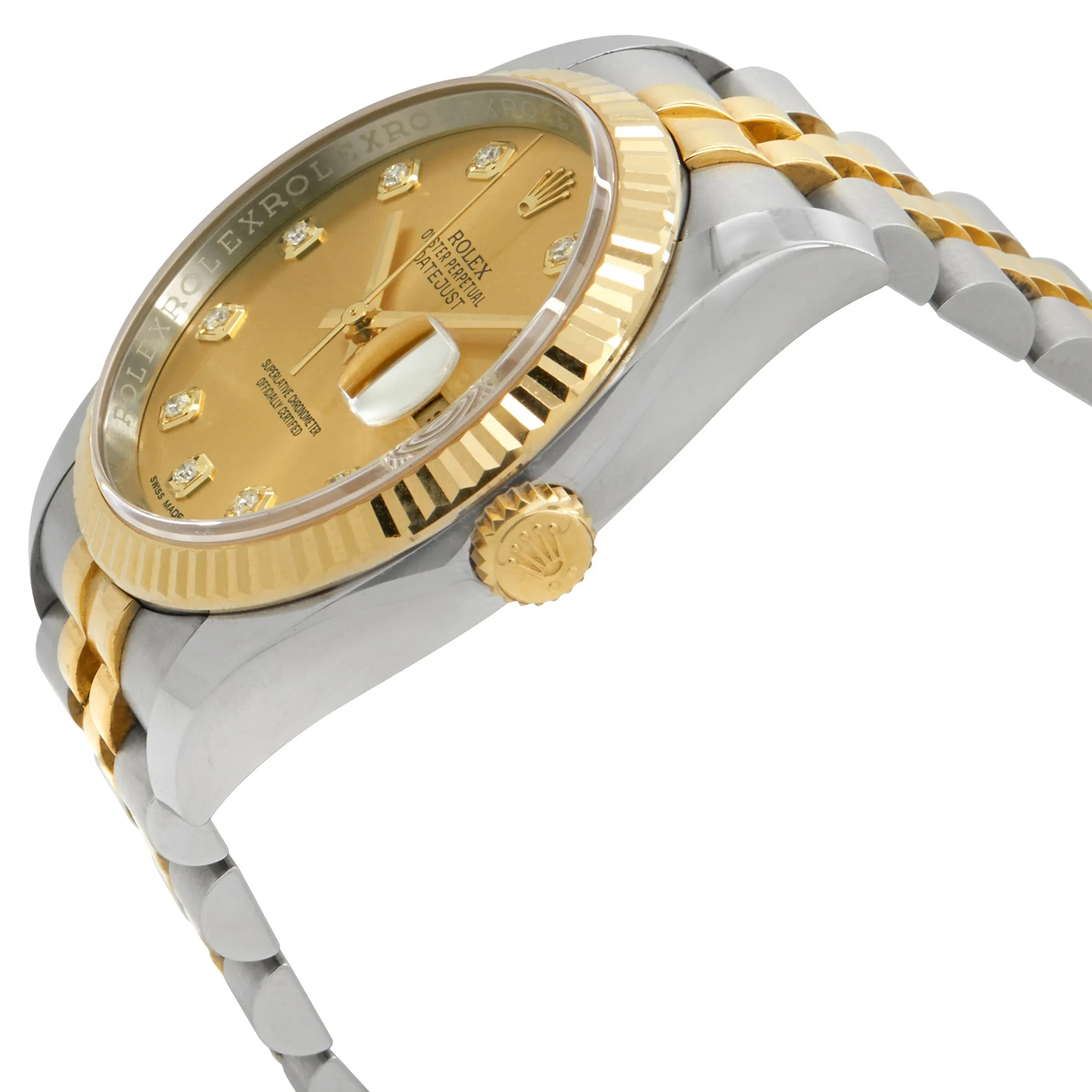 Rolex Datejust 116233 diam dial Jub Champagne Dial Automatic Watch