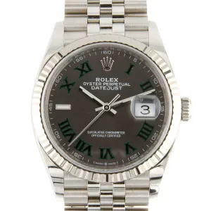 Rolex Datejust 36 SS Jubilee Wimbledon Dial