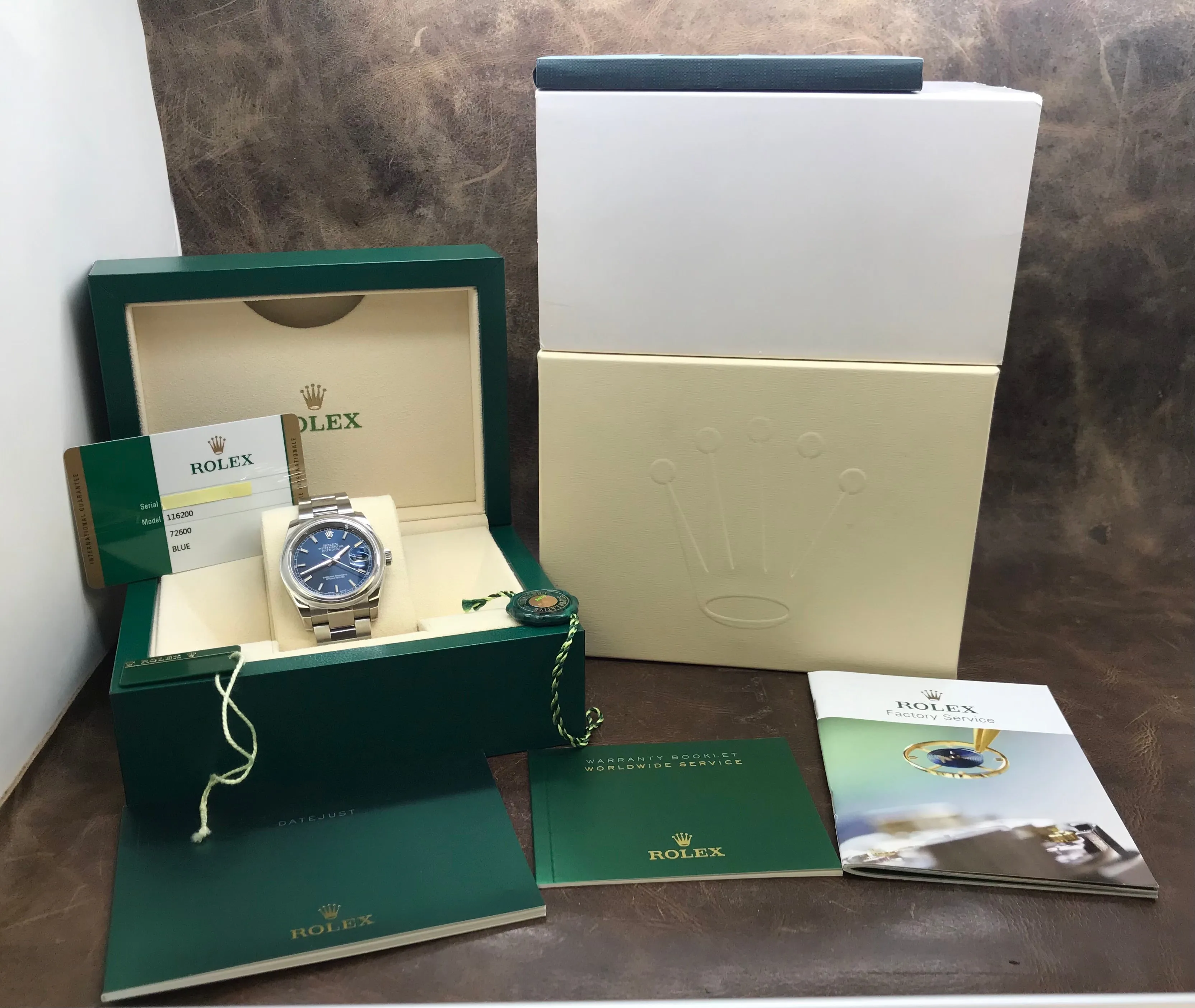 Rolex Datejust 36mm 116200 Blue Dial Automatic Watch