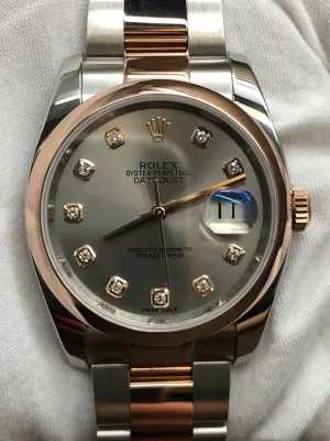 Rolex Datejust 36mm 116201 Silver Dial Automatic Watch