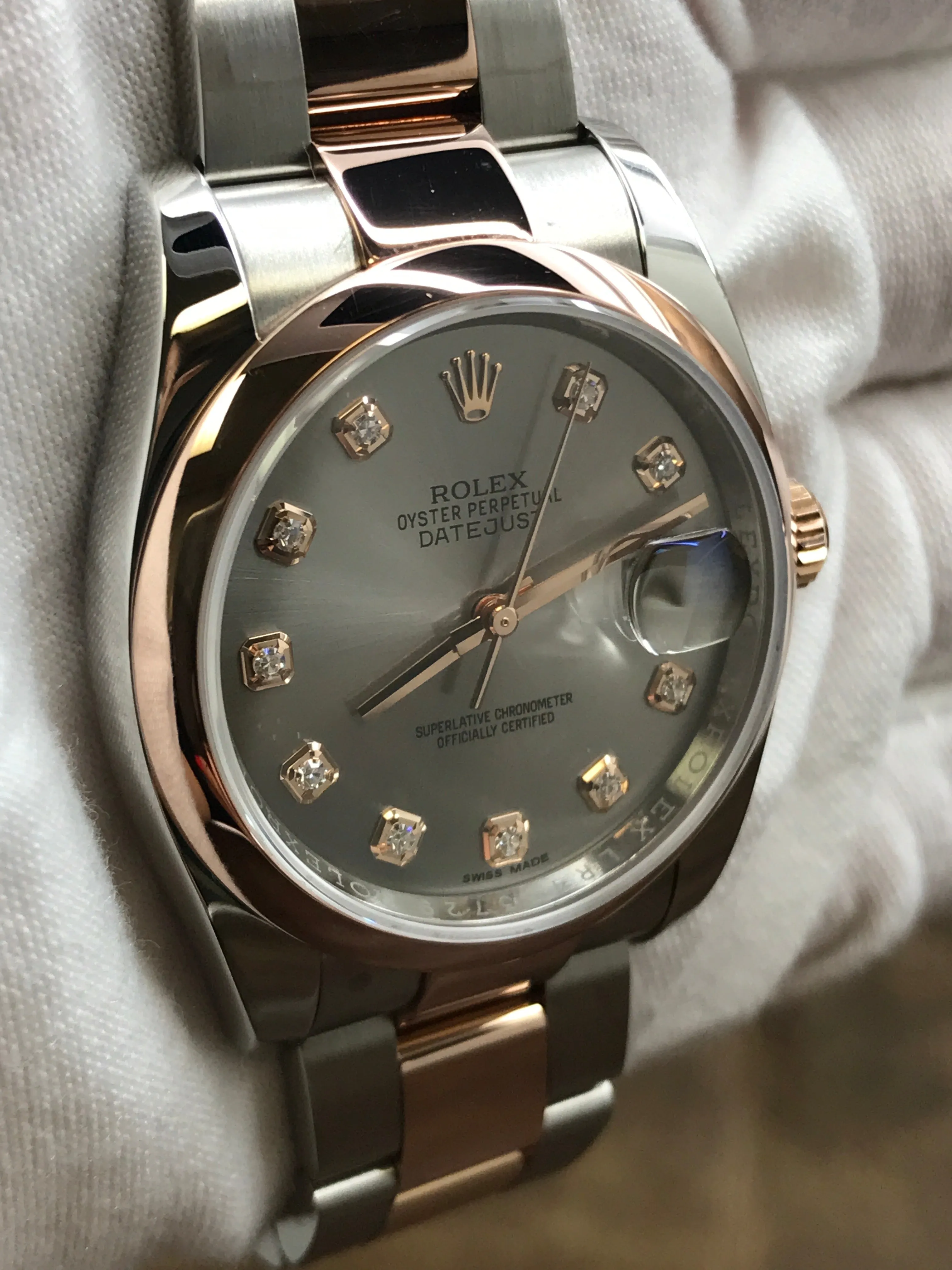 Rolex Datejust 36mm 116201 Silver Dial Automatic Watch