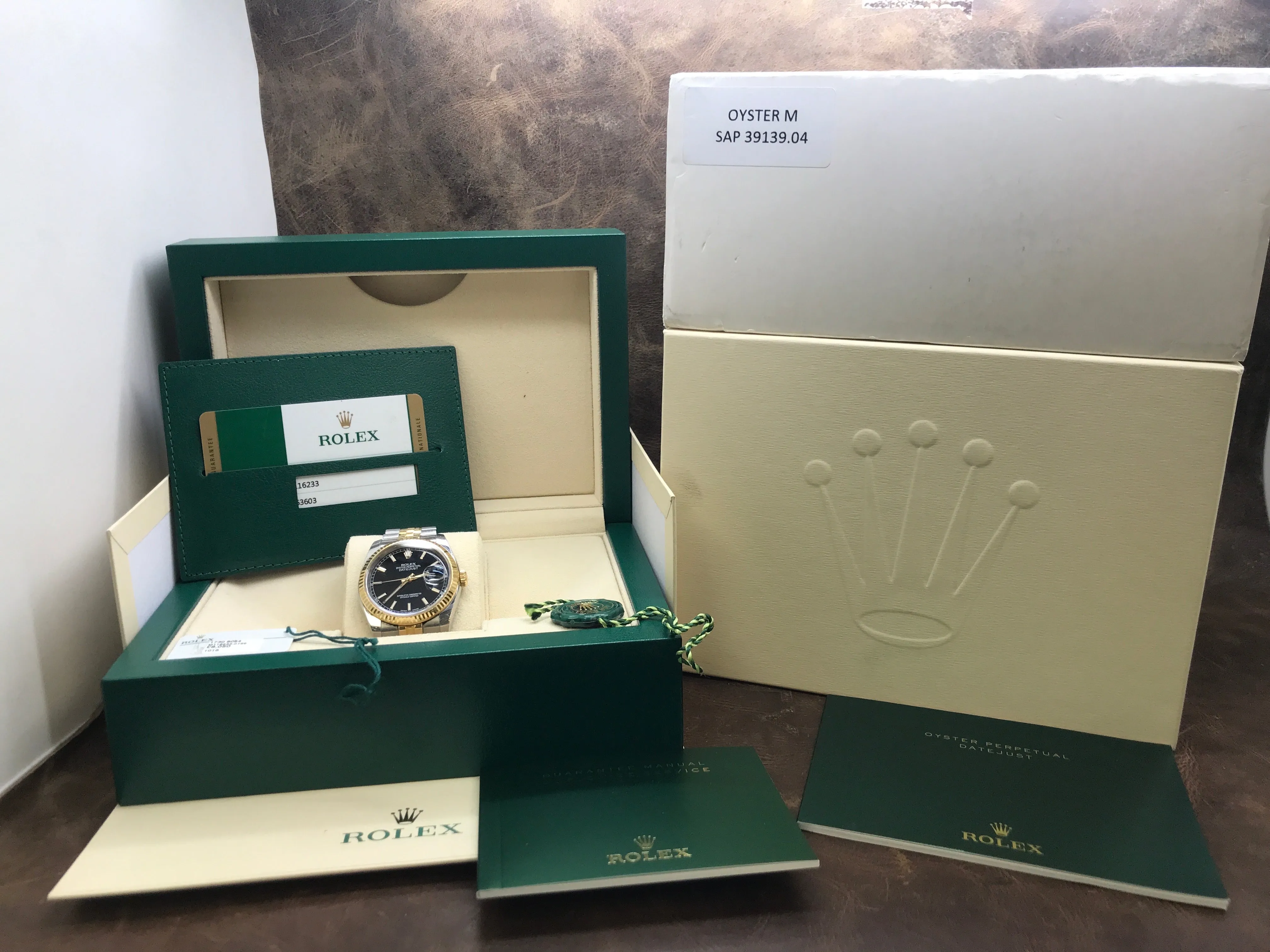 Rolex Datejust 36mm 116233 Black Dial Automatic Watch
