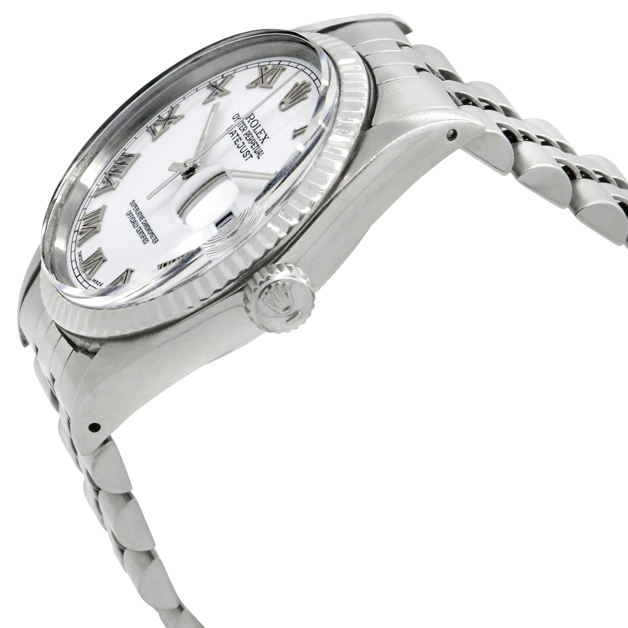 Rolex Datejust 36mm 36mm Automatic Chronometer 16030 White Dial Automatic Watch