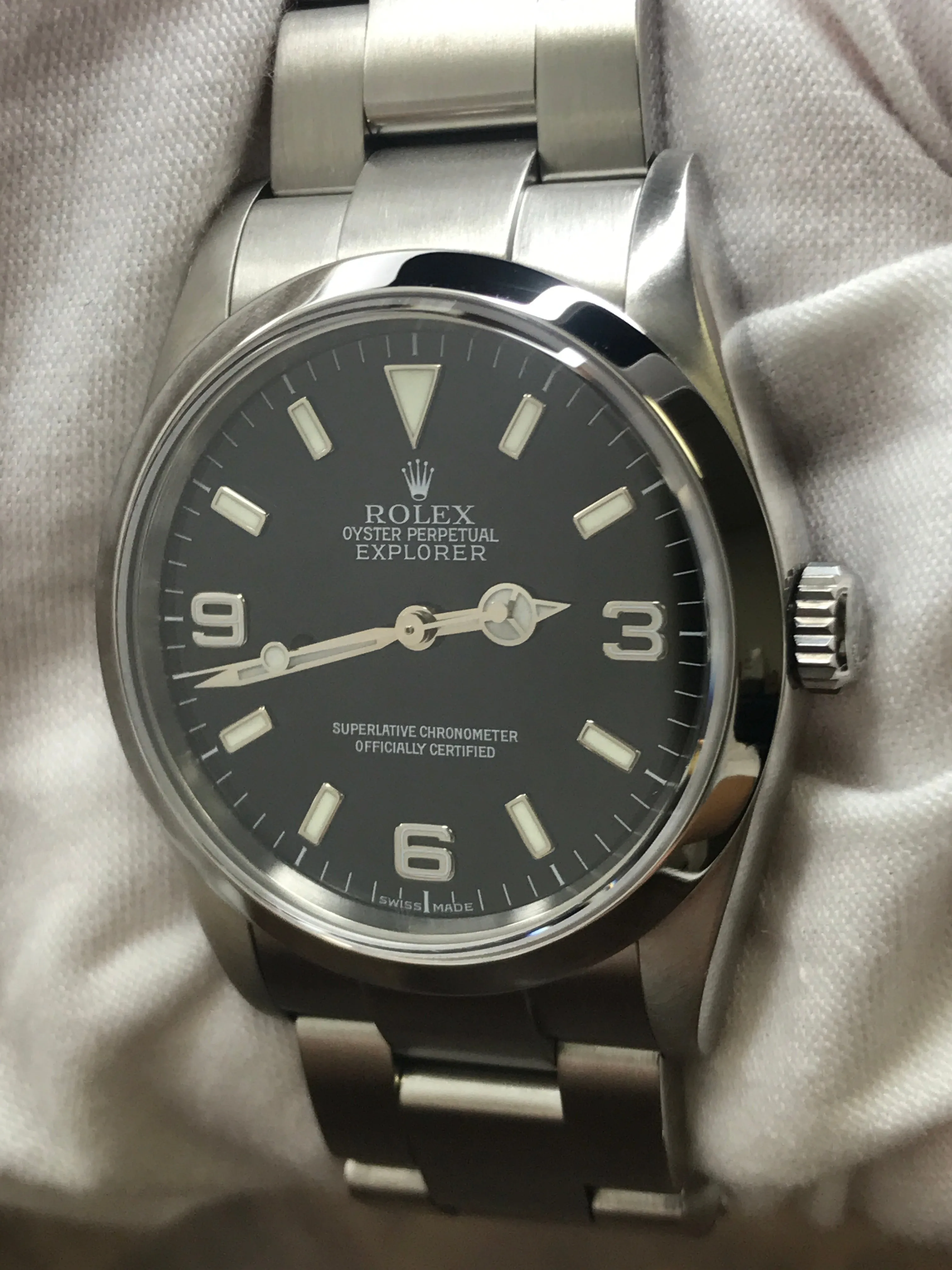 Rolex Explorer 36mm 114270 Black Dial Automatic Watch