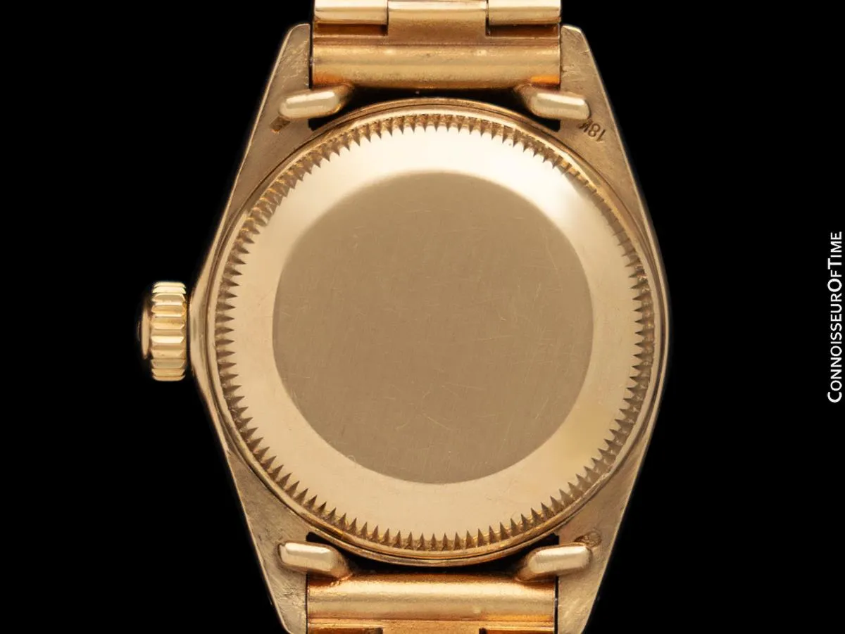Rolex Ladies President Datejust 26mm Watch with Boxes & Booklets, Ref. 6917 - 18K Gold