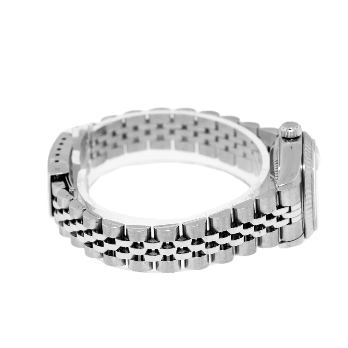 Rolex Lady-Datejust 26mm Stainless Steel Mother of Pearl Arabic Dial Fluted Bezel 79174