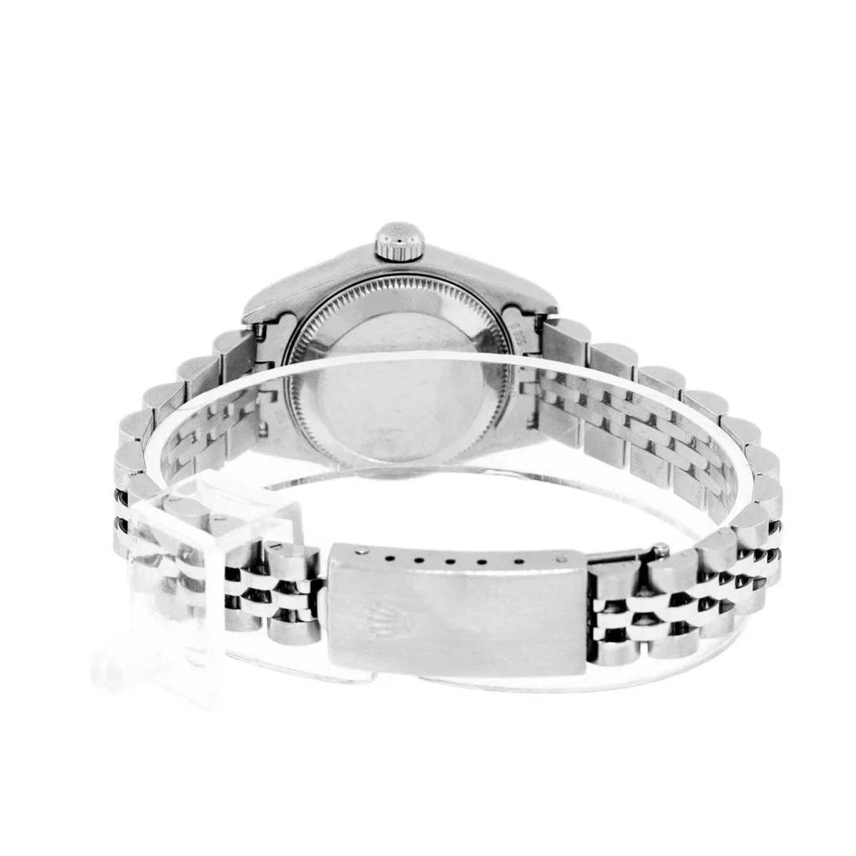 Rolex Lady-Datejust 26mm Stainless Steel Mother of Pearl Arabic Dial Fluted Bezel 79174