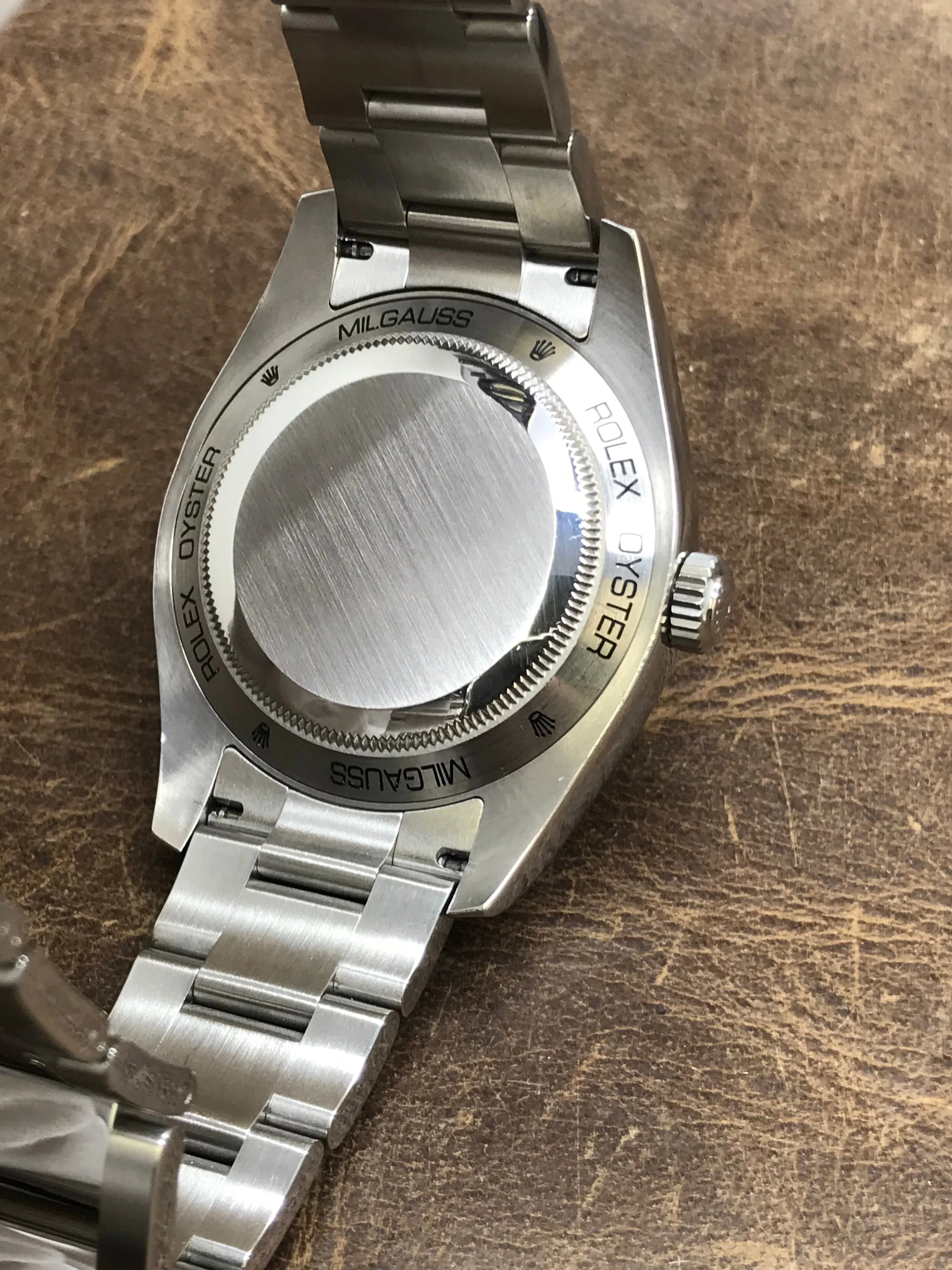 Rolex Milgauss Green 116400V Black Dial Automatic Men's Watch