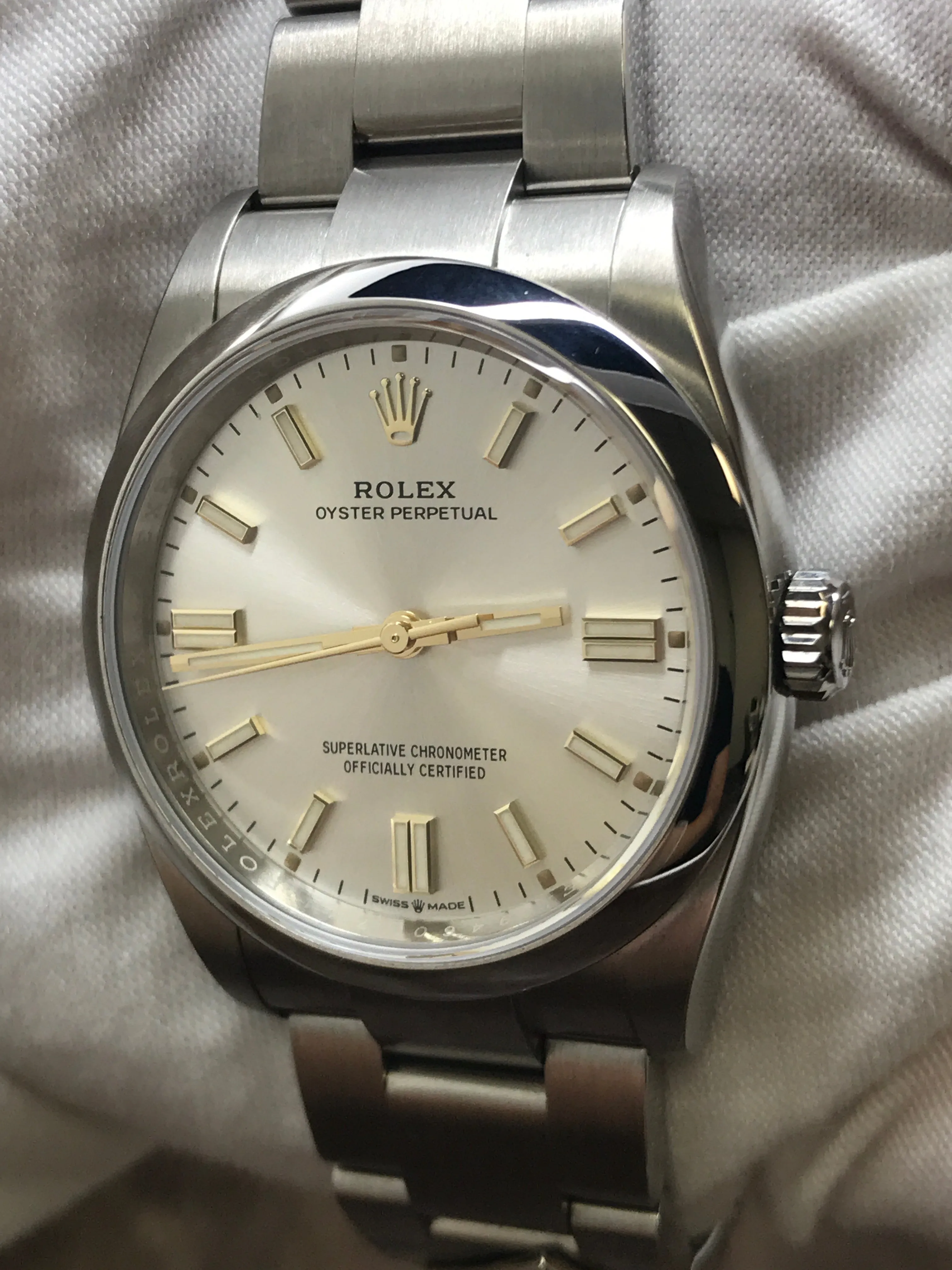 Rolex Oyster Perpetual 36mm 126000 Silver Dial Automatic Watch