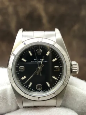 Rolex Oyster Perpetual 67230 Black Dial Automatic Women's Watch