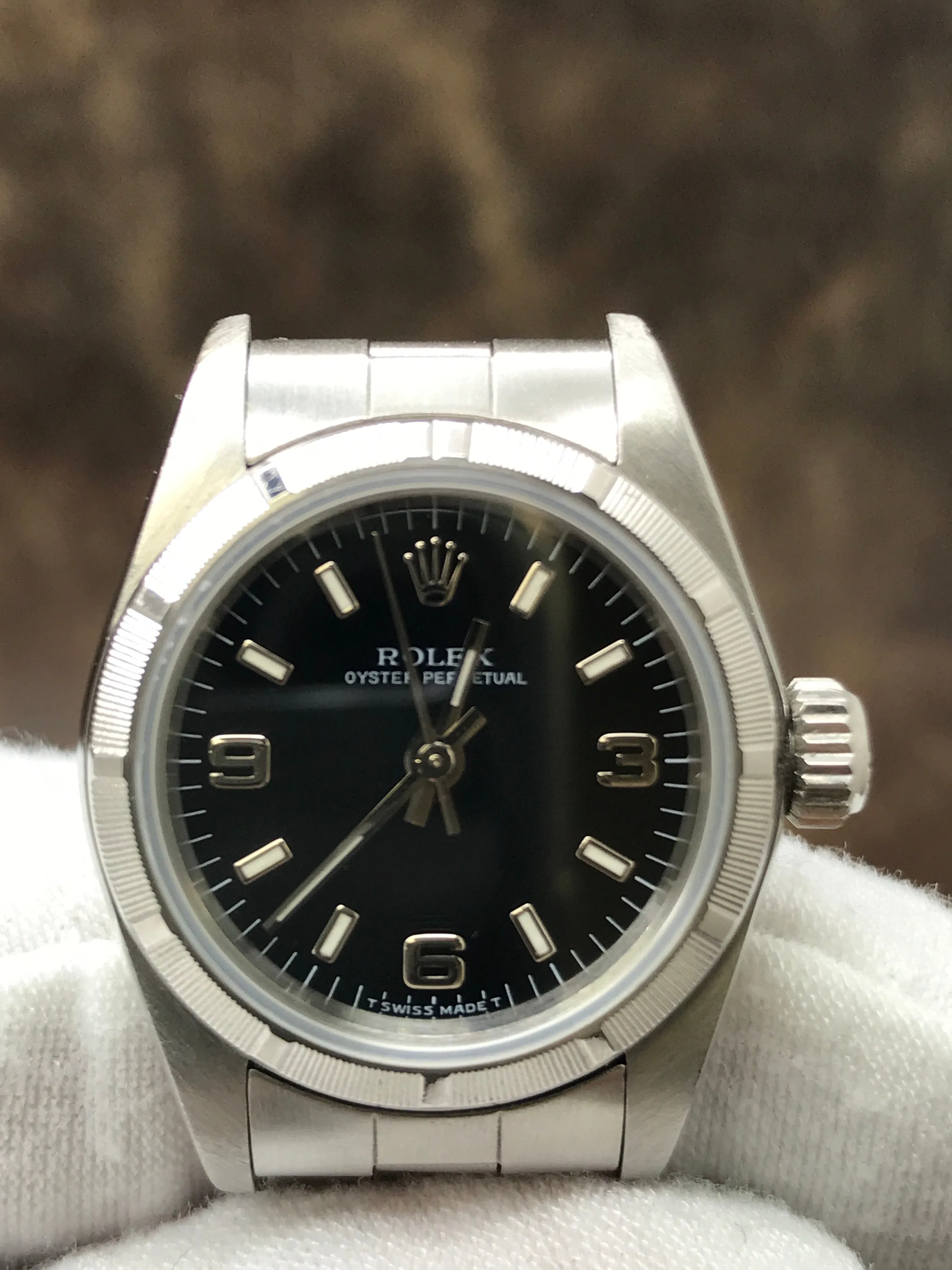Rolex Oyster Perpetual 67230 Black Dial Automatic Women's Watch