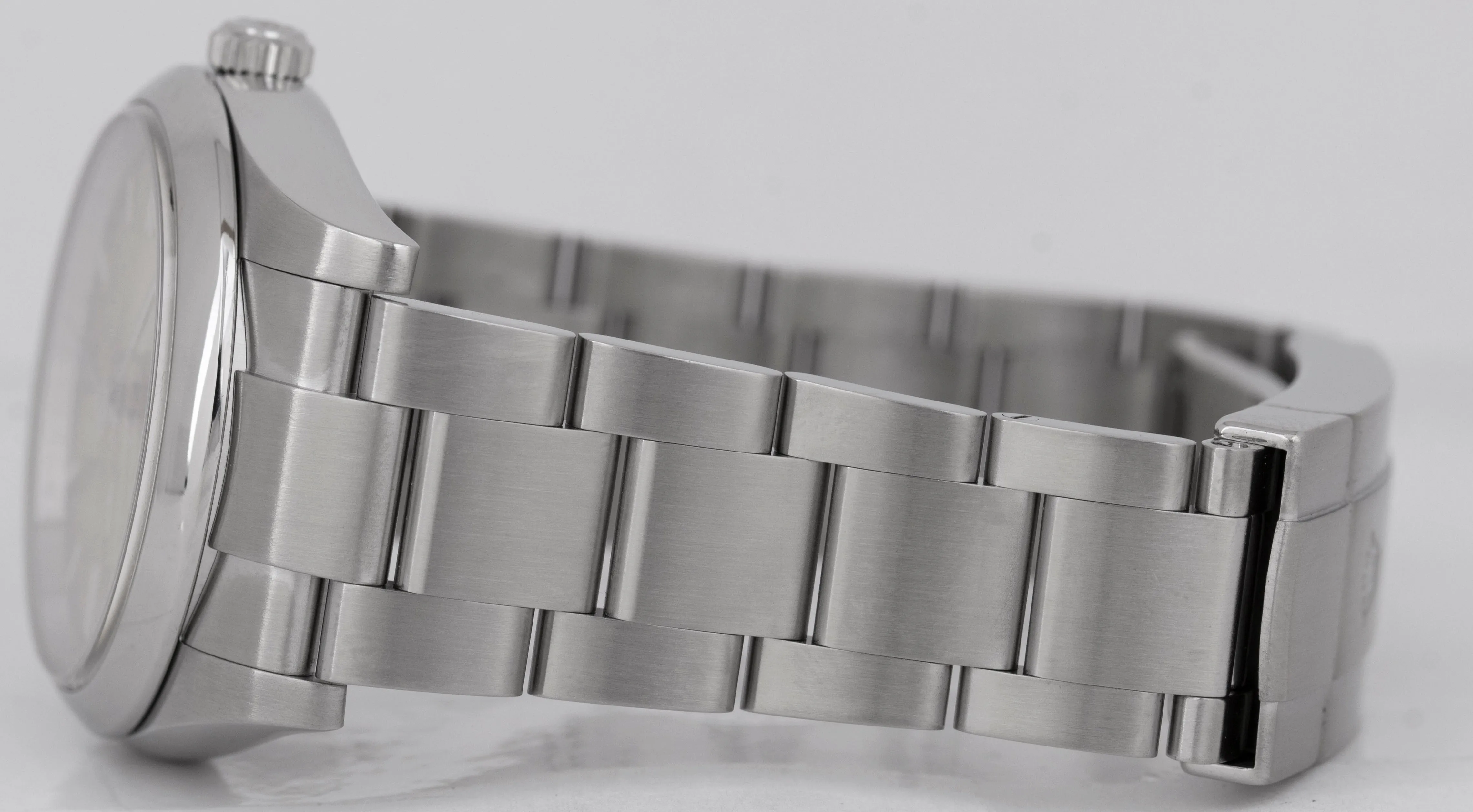 Rolex Oyster Perpetual White Grape Stainless Steel 34mm Automatic Watch 114200