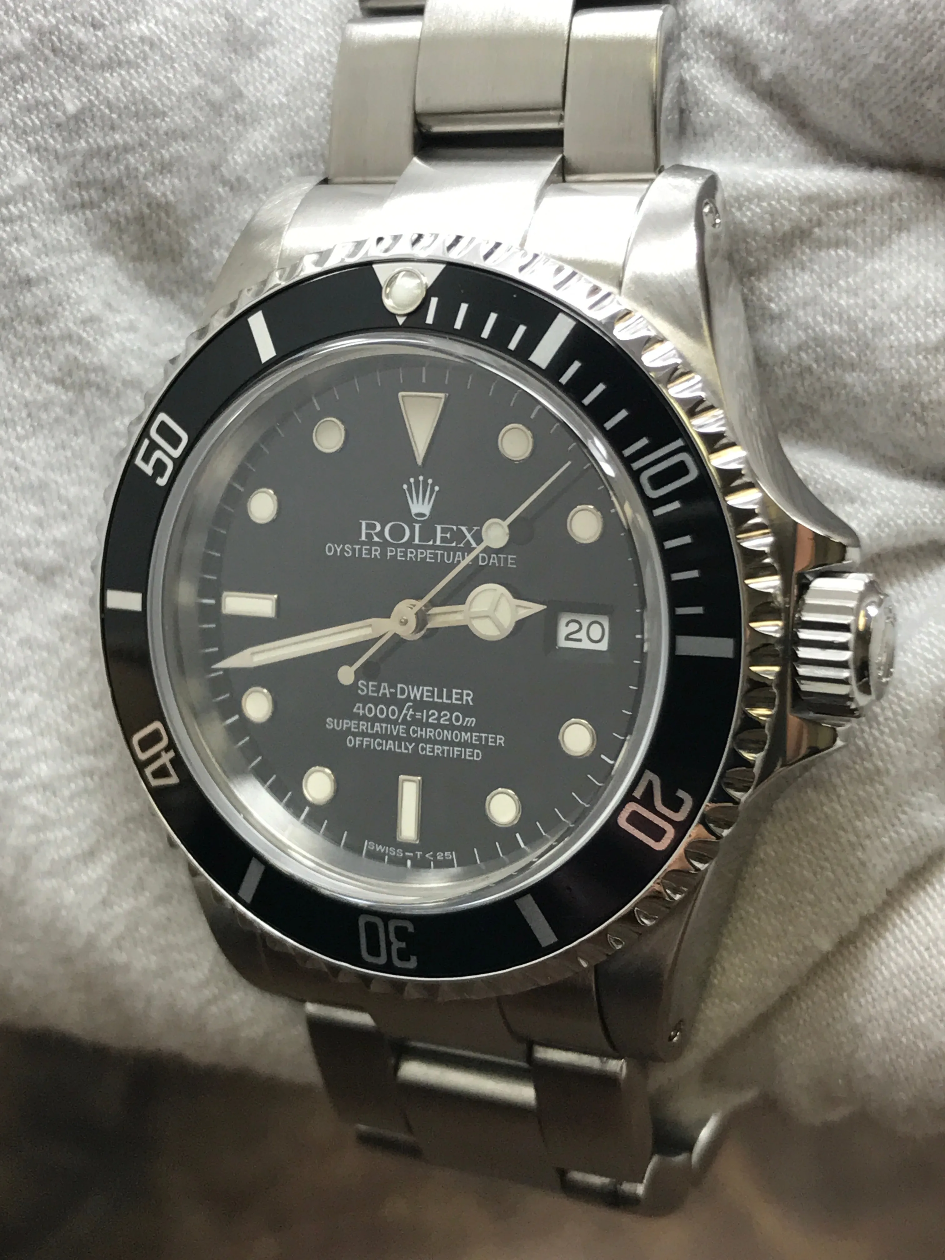 Rolex Sea Dweller 16600 Black Dial Automatic  Men's Watch