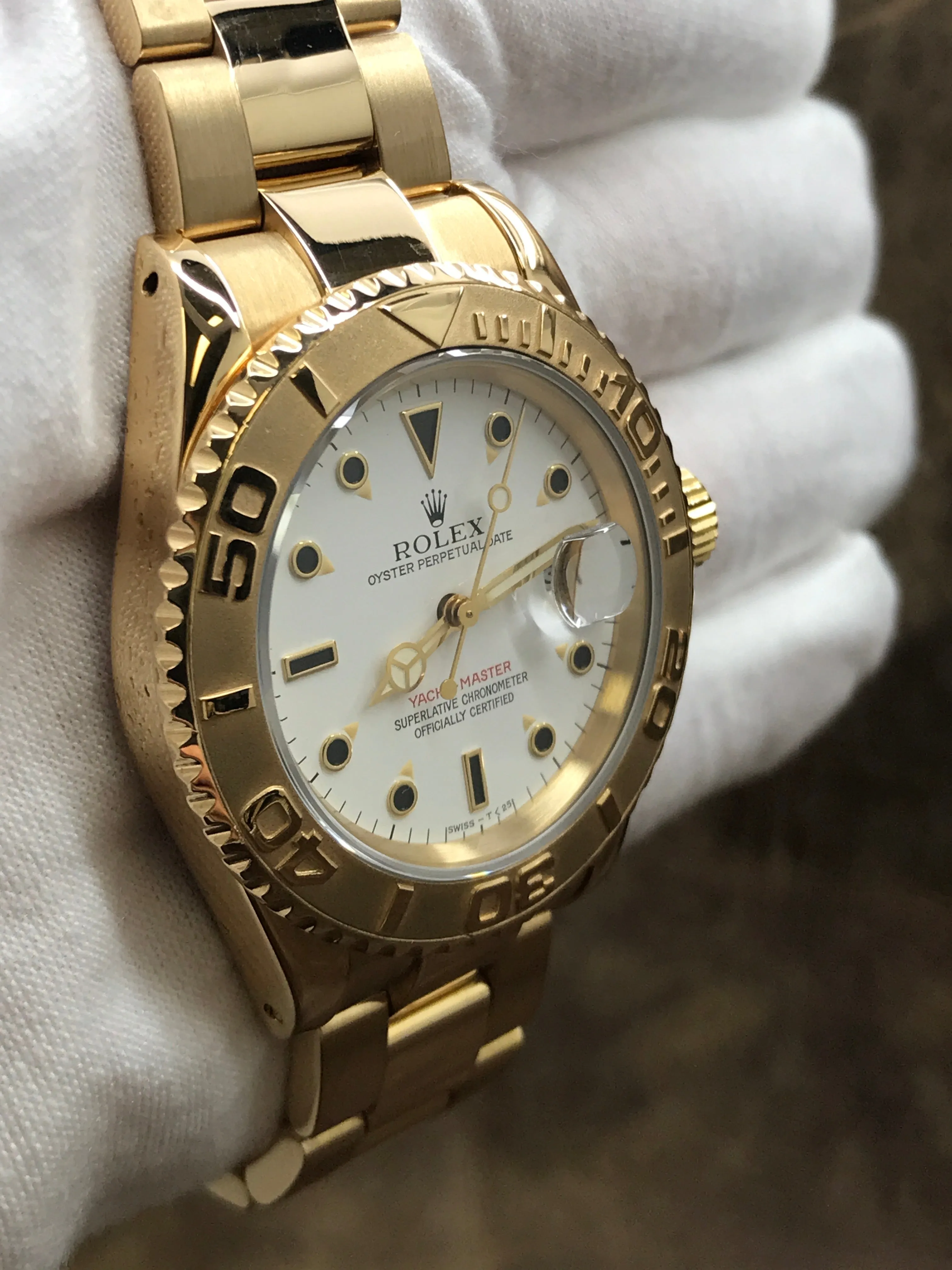 Rolex Yacht-Master 16628 White Dial Automatic  Men's Watch