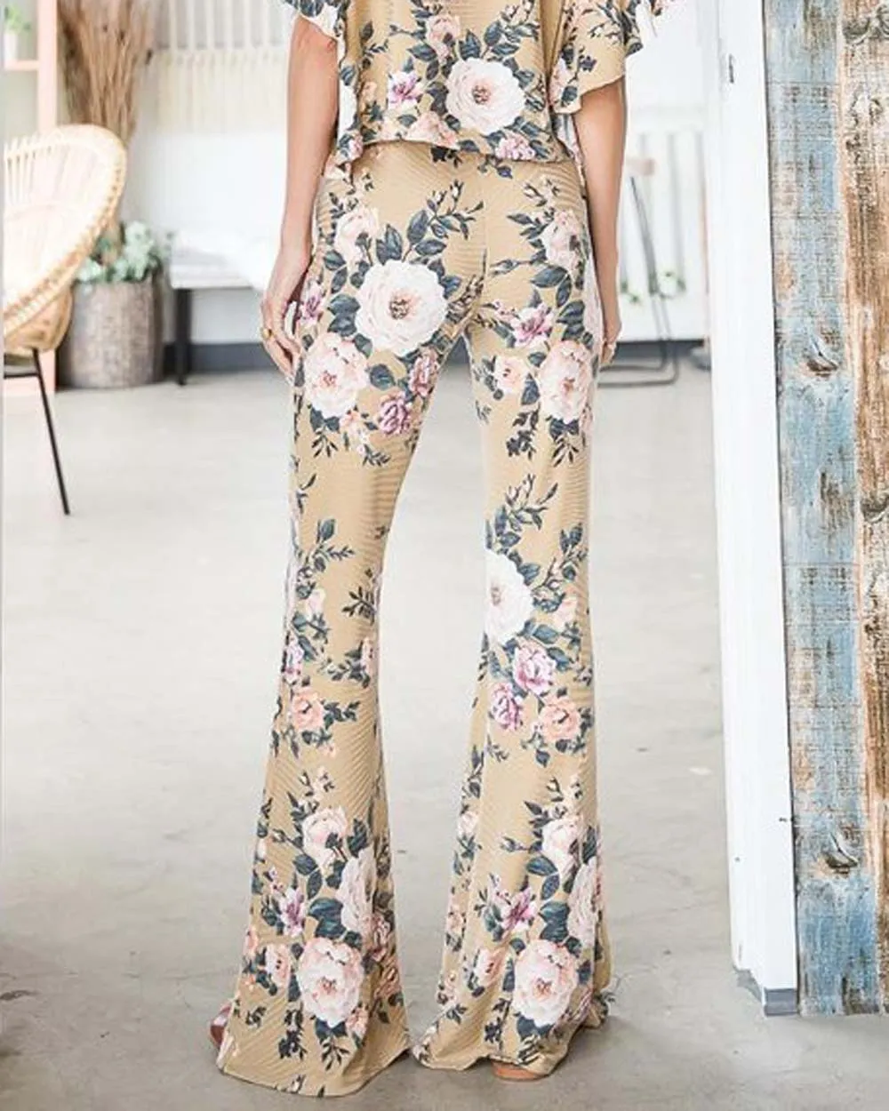 Rose Festival Flare Pants