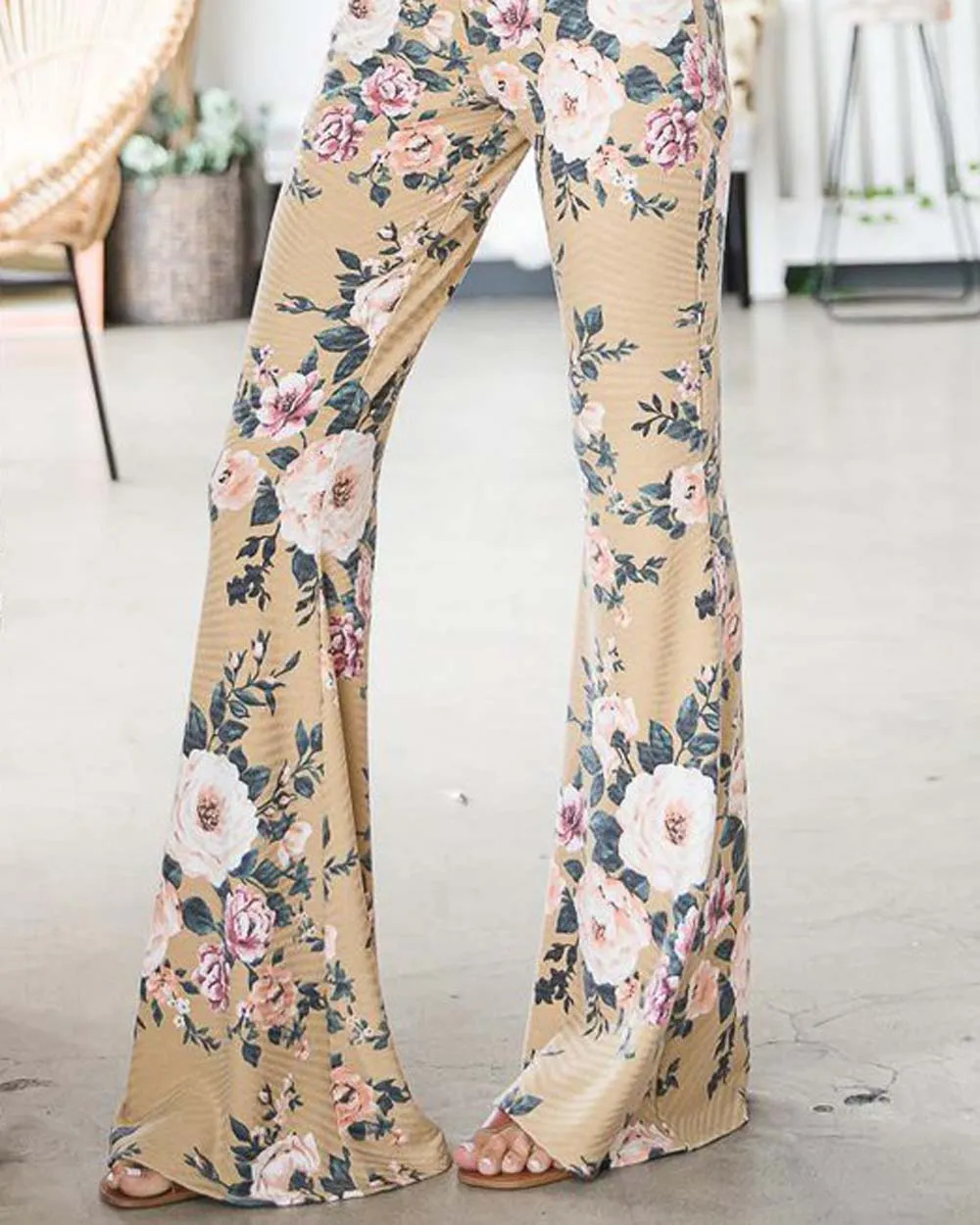 Rose Festival Flare Pants