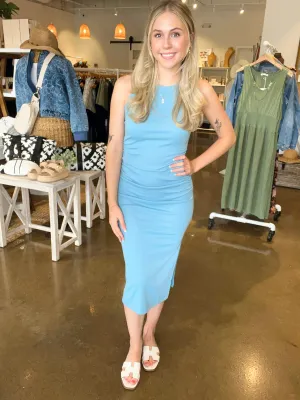 Ruched Midi Dress
