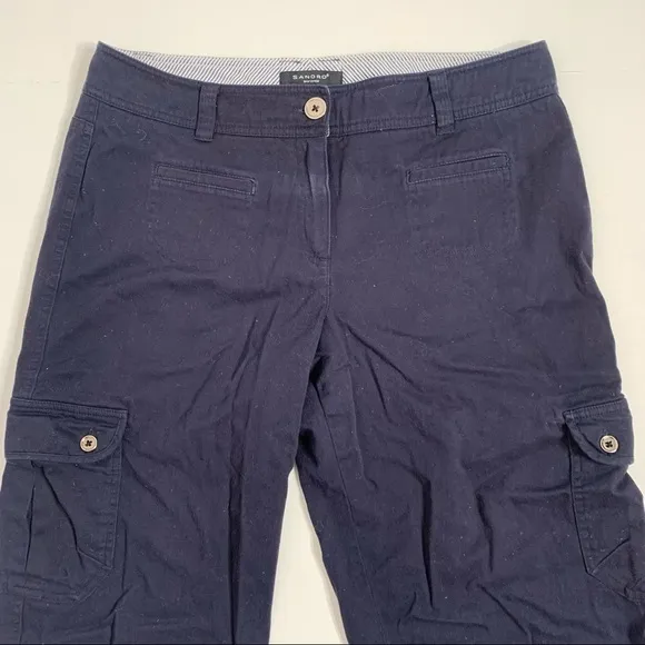 Sandro Sportswear Women’s Navy Blue Long Length Cargo Shorts