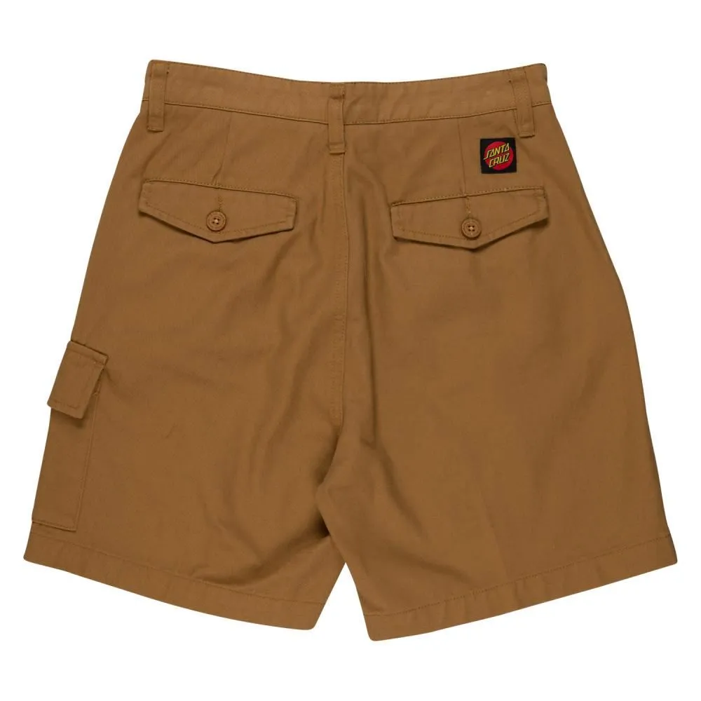 Santa Cruz Womens Shorts Nolan Cargo Short - Tan