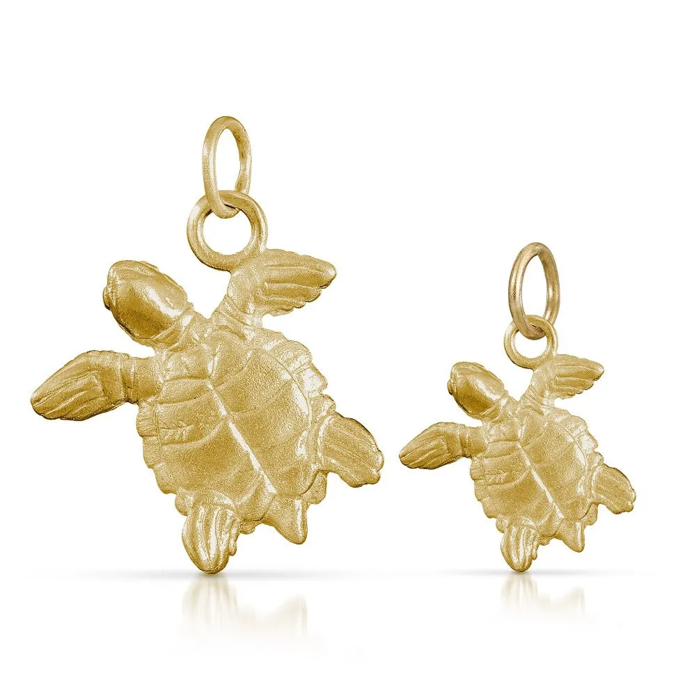Sea Turtle Charm in Gold