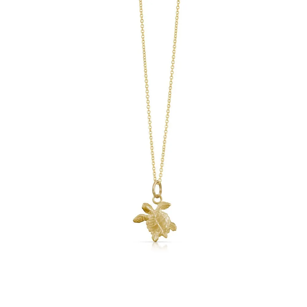 Sea Turtle Charm in Gold