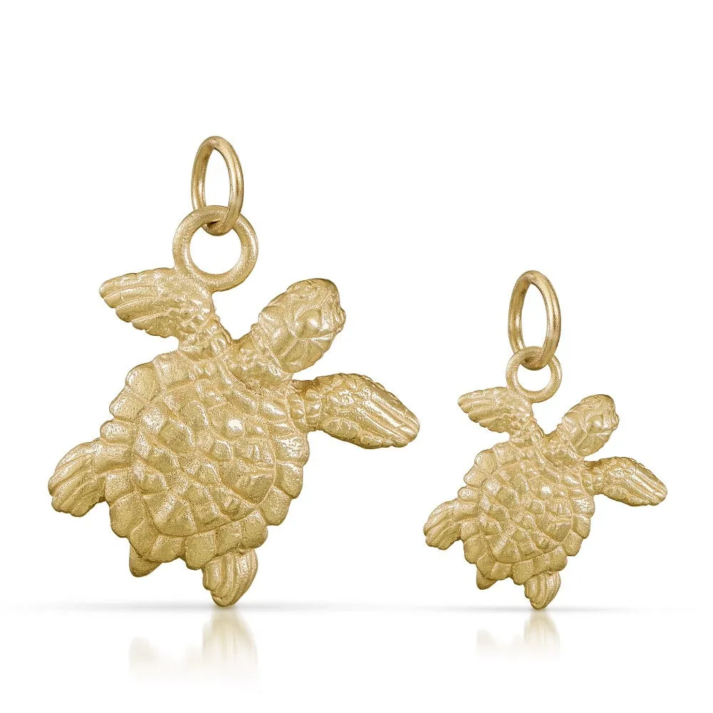 Sea Turtle Charm in Gold