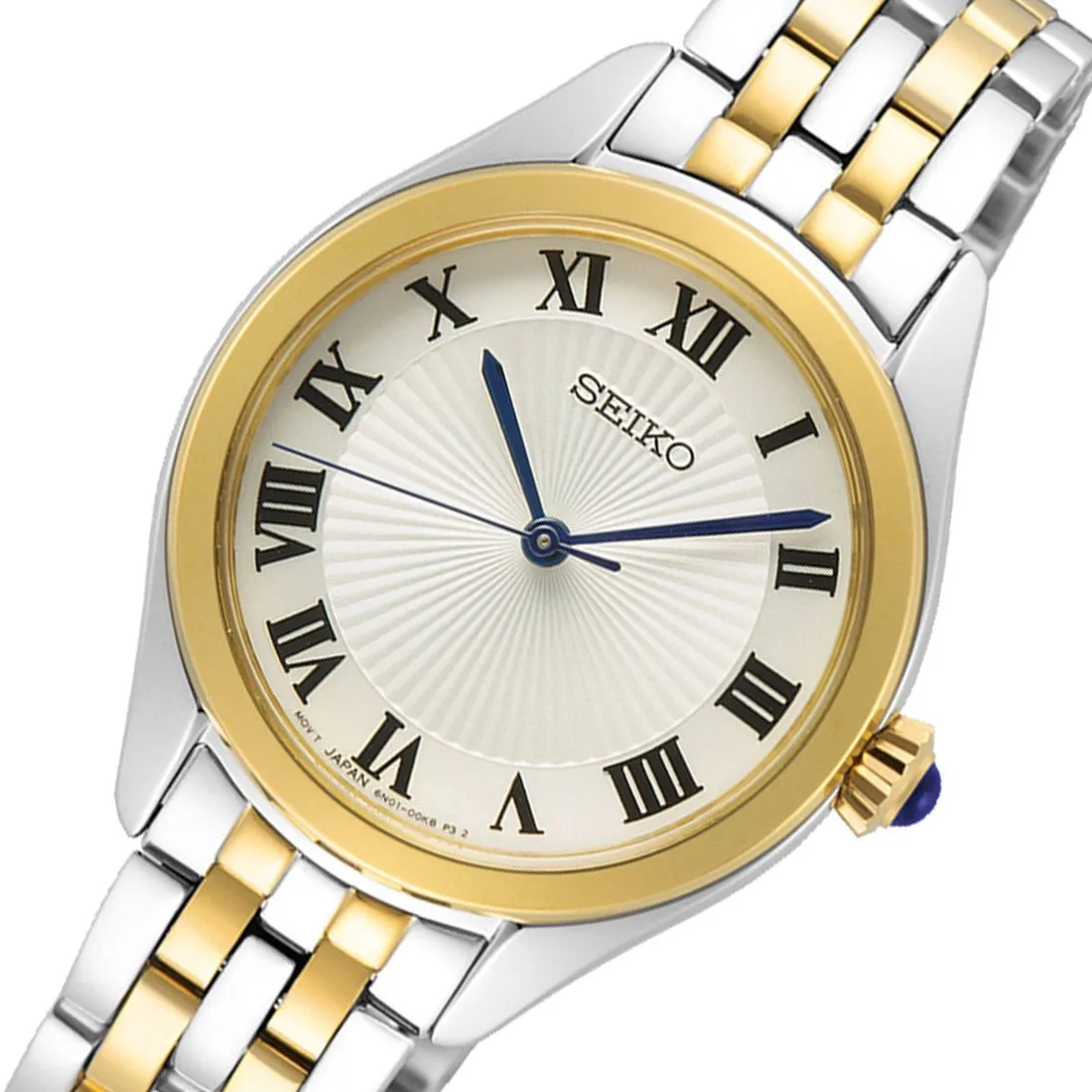 Seiko Women Quartz SUR330P1 SUR330 SUR330P Two Tone Fashion Watch