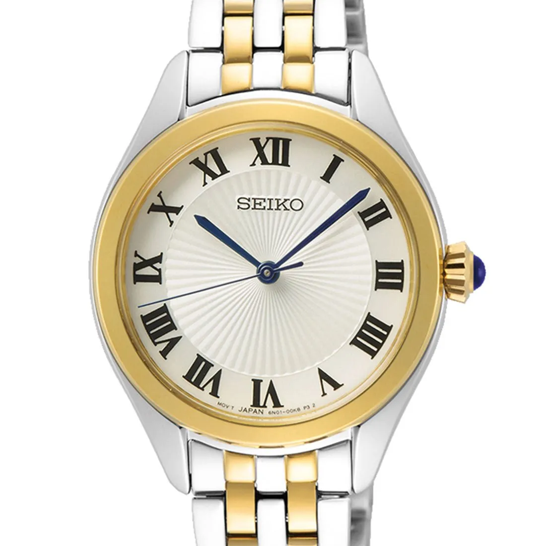Seiko Women Quartz SUR330P1 SUR330 SUR330P Two Tone Fashion Watch