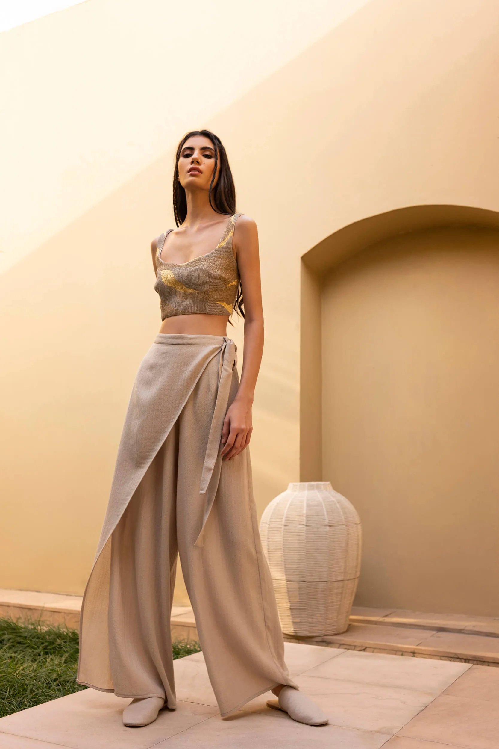 Seville Woollen Pants (Natural)