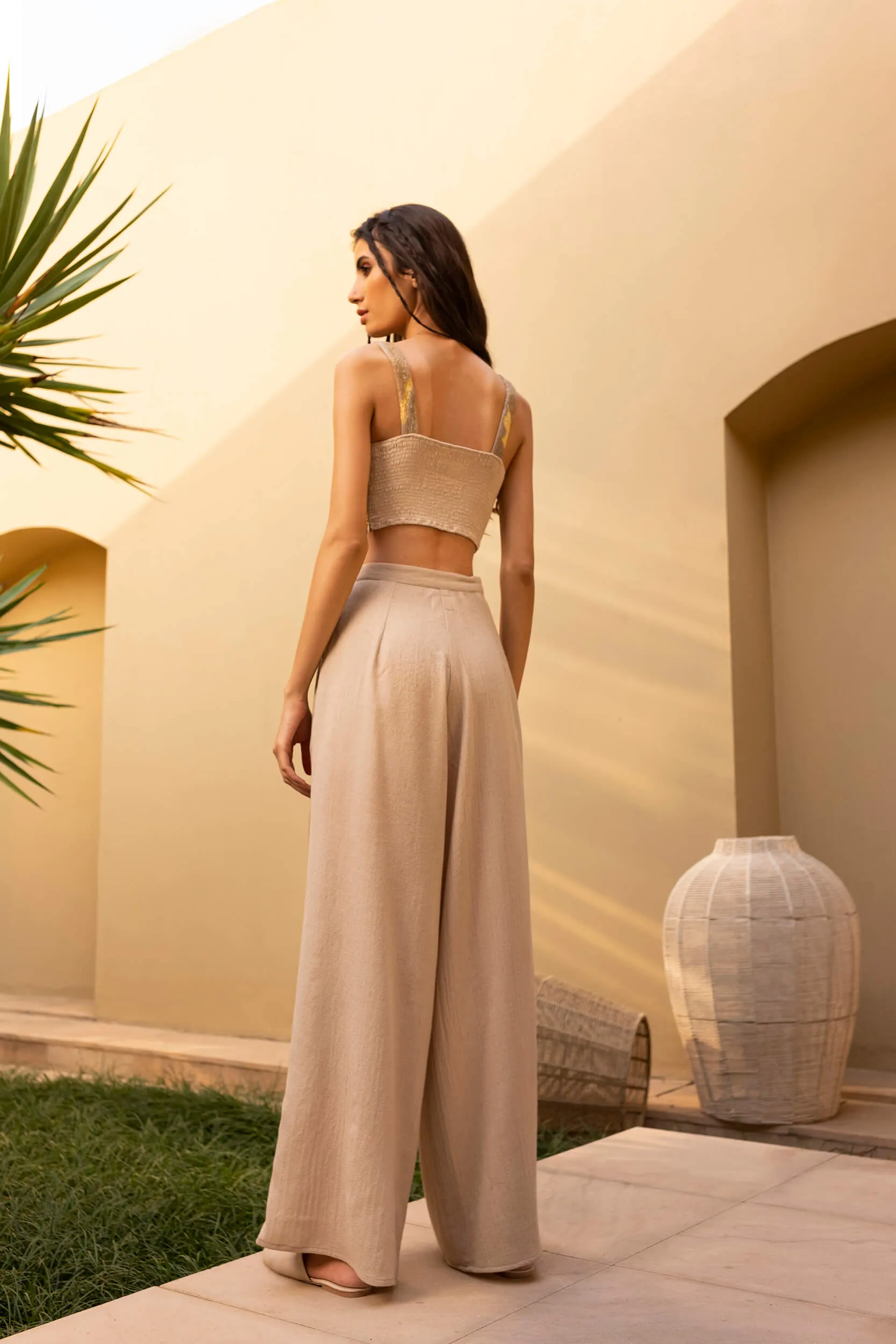 Seville Woollen Pants (Natural)