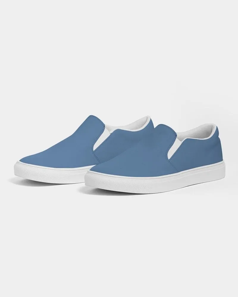 Shaded Pastel Blue Slip-On Canvas Sneakers | Men's | C60M30Y0K30