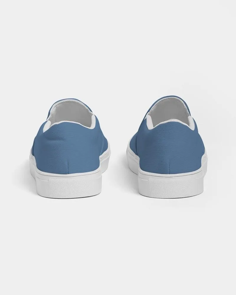 Shaded Pastel Blue Slip-On Canvas Sneakers | Men's | C60M30Y0K30
