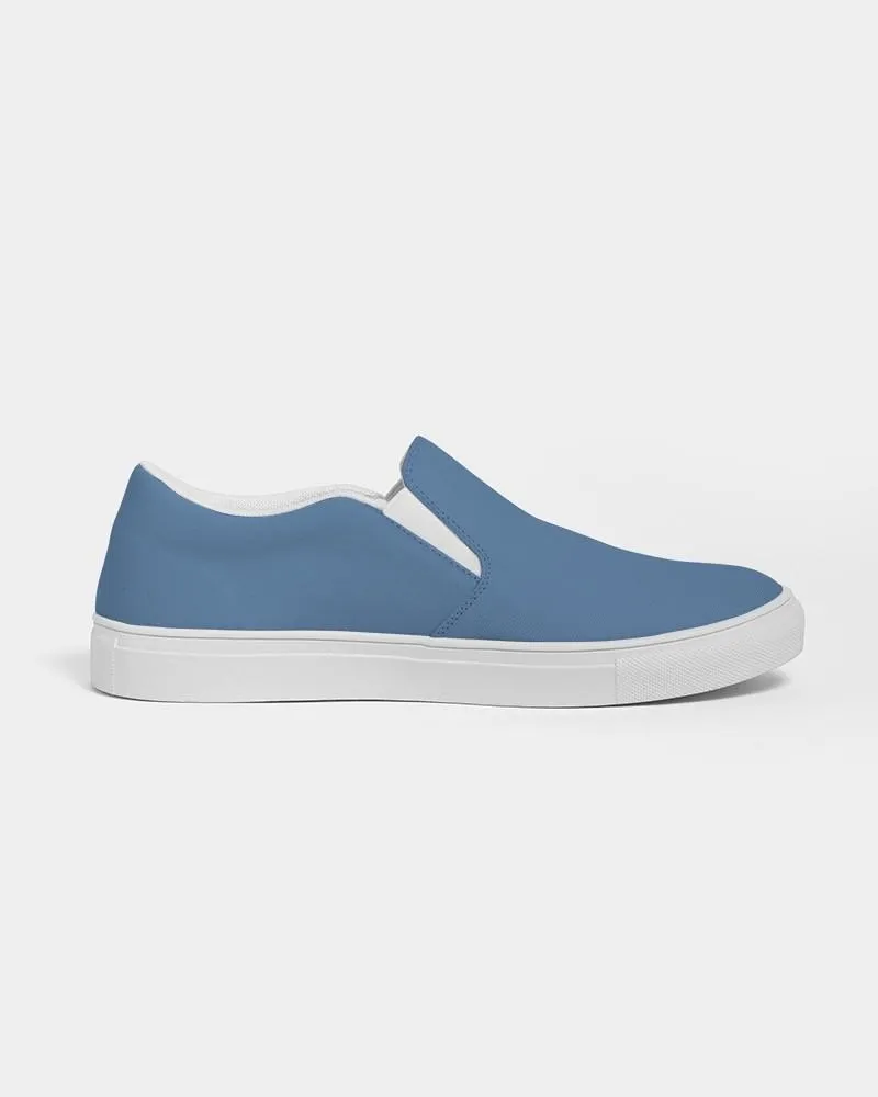 Shaded Pastel Blue Slip-On Canvas Sneakers | Men's | C60M30Y0K30