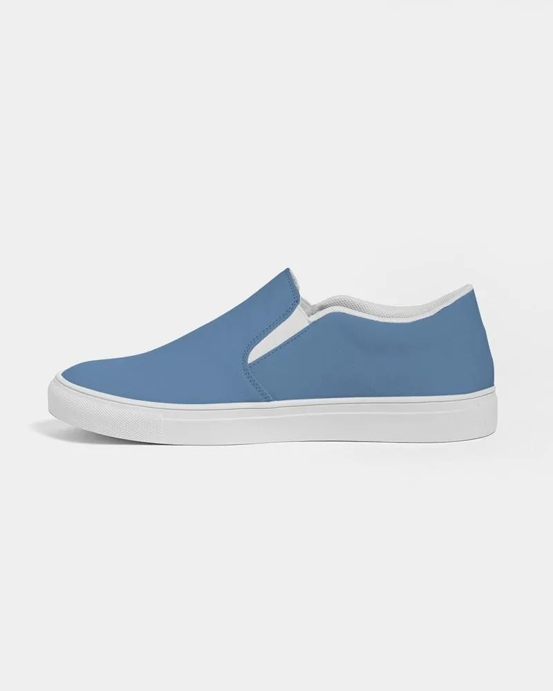 Shaded Pastel Blue Slip-On Canvas Sneakers | Men's | C60M30Y0K30