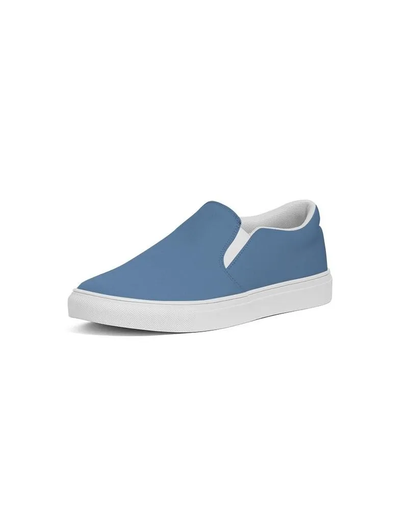 Shaded Pastel Blue Slip-On Canvas Sneakers | Men's | C60M30Y0K30