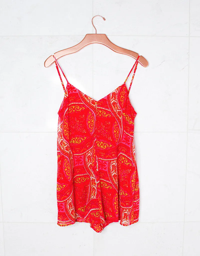Show Me Your Mumu Rascal Romper in Pink Colada