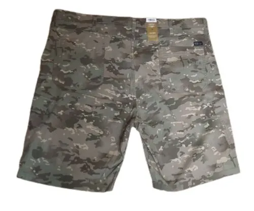 Signature Mens Cargo Shorts Green Camo Military Utility NWT