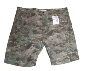 Signature Mens Cargo Shorts Green Camo Military Utility NWT