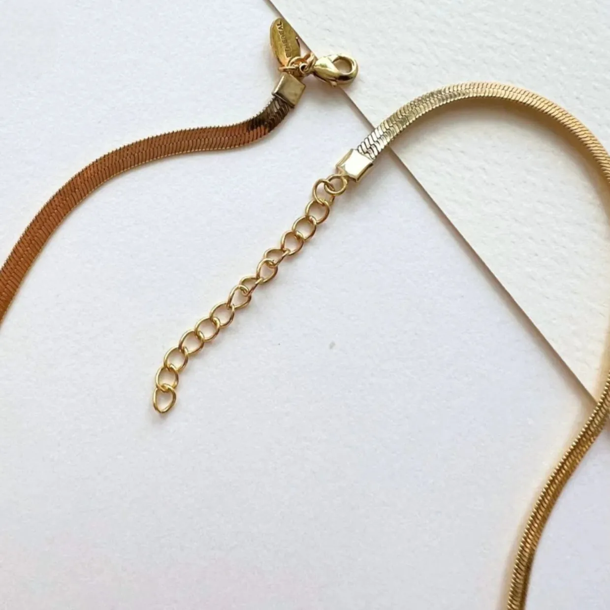 Snake Chain   Diamond Necklace NLCP105G Gold Plated Combo