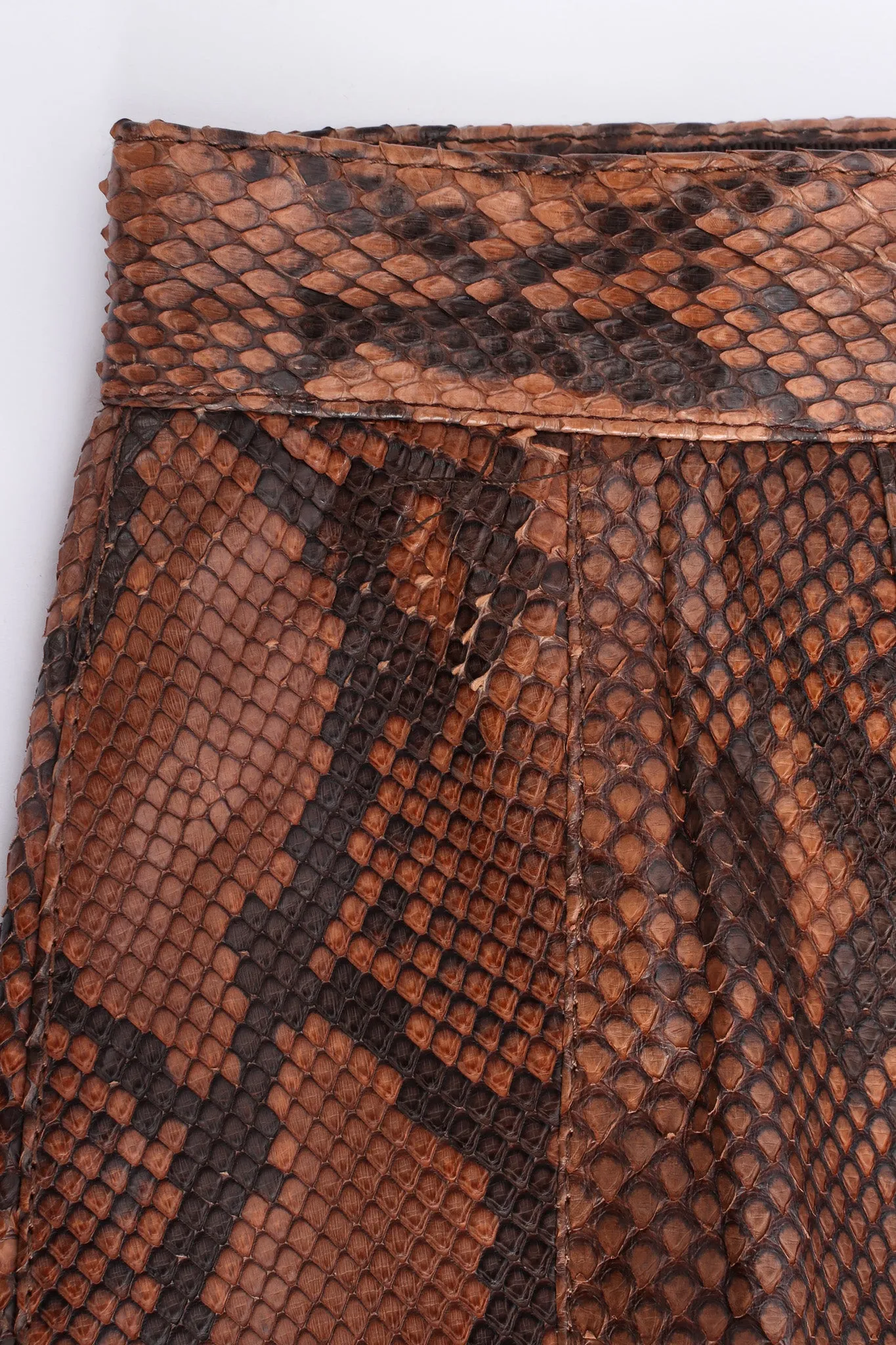 Snakeskin Bermuda Shorts