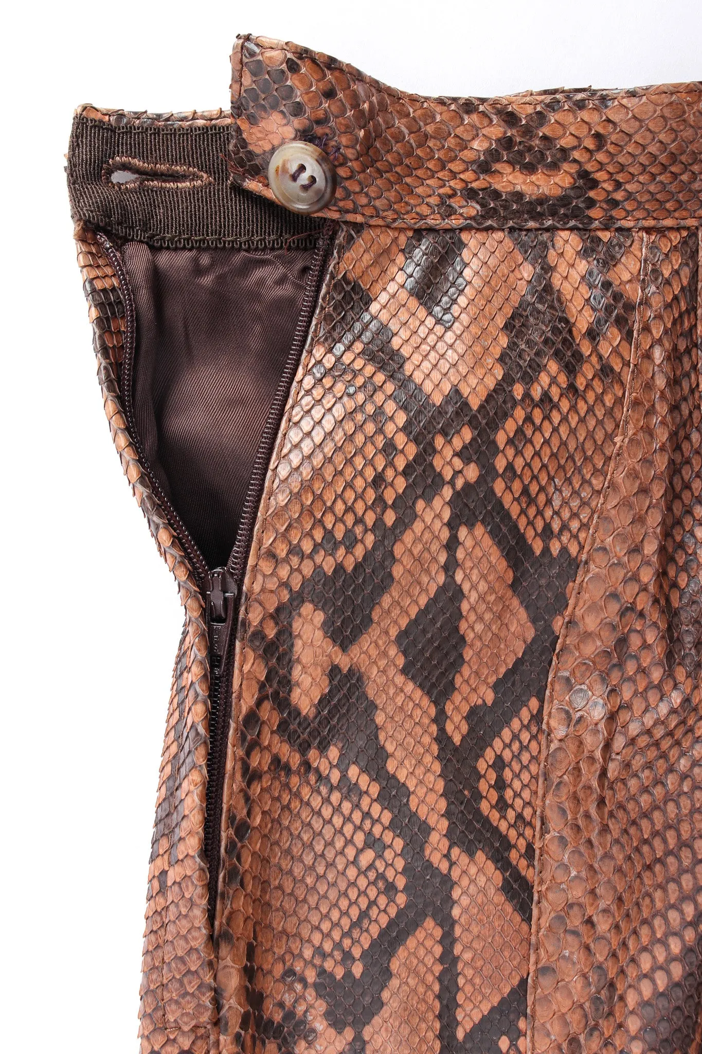 Snakeskin Bermuda Shorts